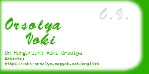 orsolya voki business card